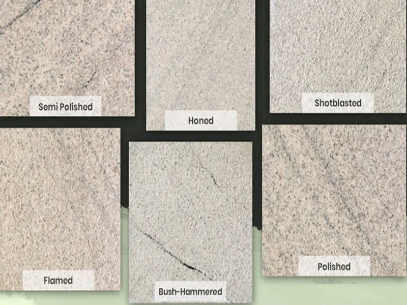 types of granite finish
